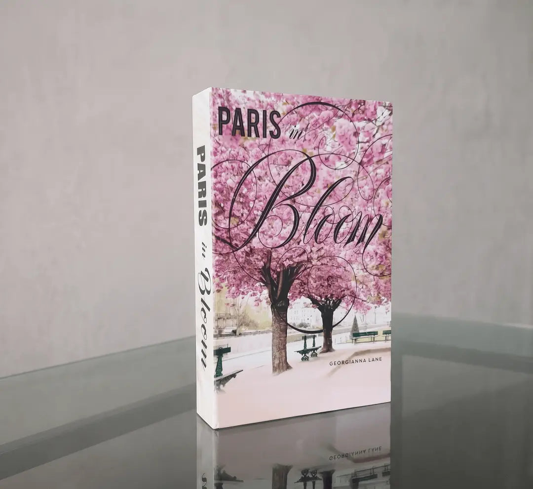 Paris in Bloom Decorative Book Box | Luxury Faux Book Storage