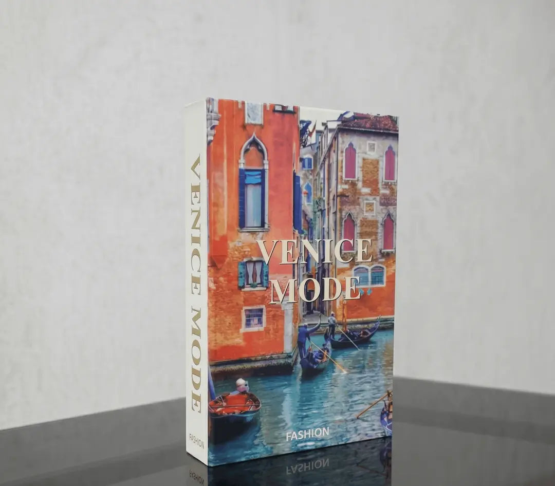 Venice Mode Decorative Book Box | Luxury Fashion Storage Book |
