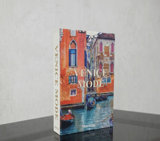 Venice Mode Decorative Book Box | Luxury Fashion Storage Book |