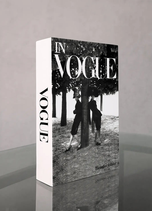 In Vogue Decorative Book Box | Luxury Fashion Faux Book Storage |